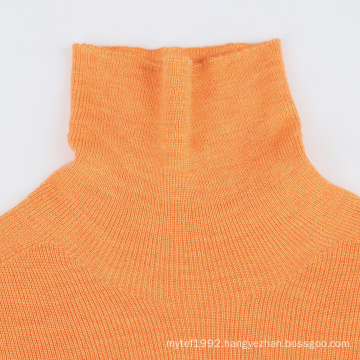 20ALSW028Seamless wholegarment sweater 100% wool turtleneck pullover knitwear sweater